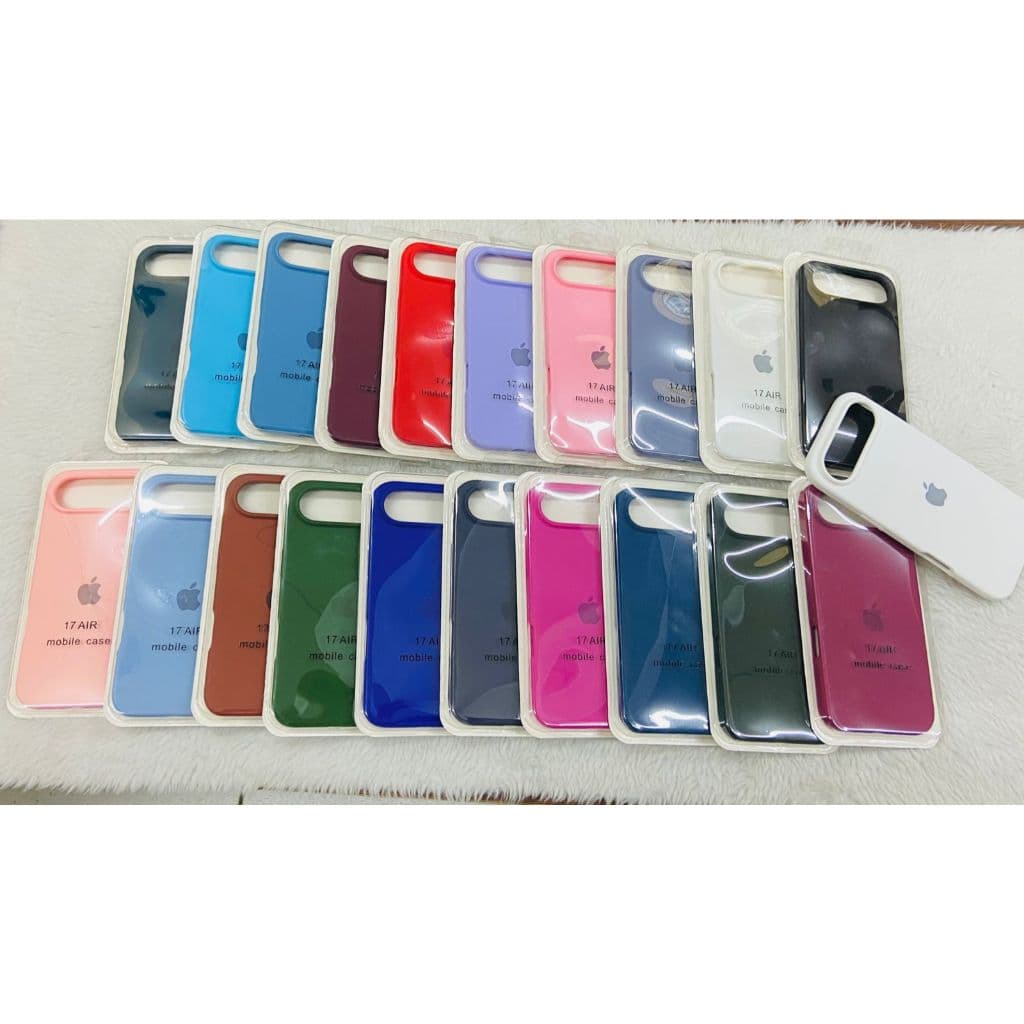 CAPA CAPINHA CASE PARA IPHONE 17 AIR  A SILICONE INTERIOR AVELUDADA COM CÂMERA ABERTA