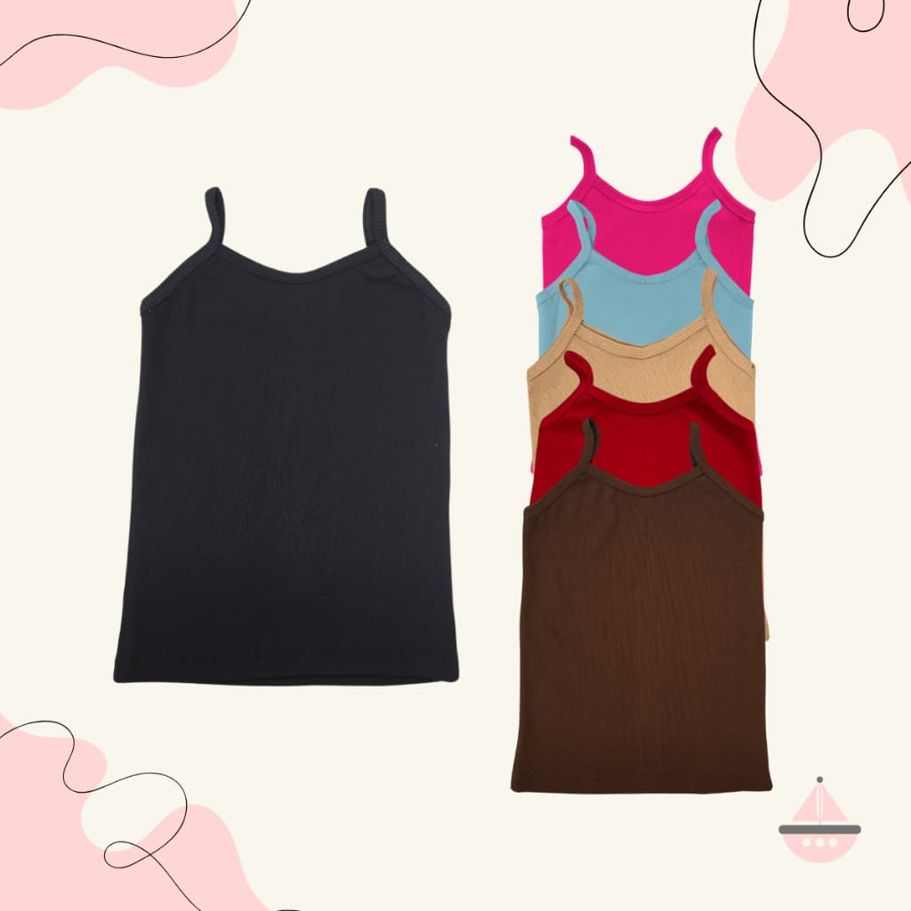 Blusinha Regata Básica Infanto Juvenil Moda Girly Alça FIna Trend Tiktok Verao Calor Menina Charmosa