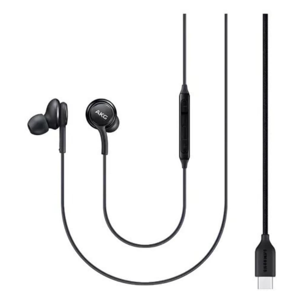 Fone Samsung AKG USB tipo-C com fio e controles Relâmpago