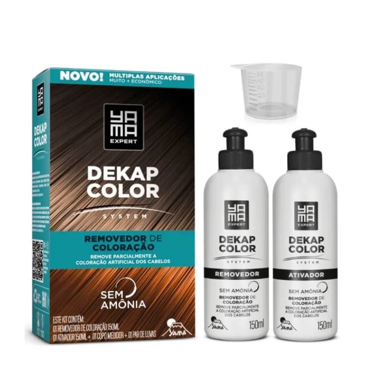 KIT REMOVEDOR DE COLORAÇÃO YAMÁ DEKAP COLOR 300ml