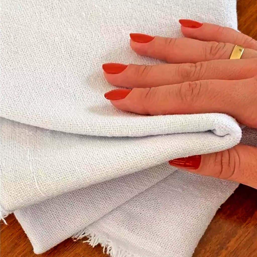 Pano de Chão Grande Branco - Kit Duplo 100% Algodão em Forma de Saco pano de limpeza casa