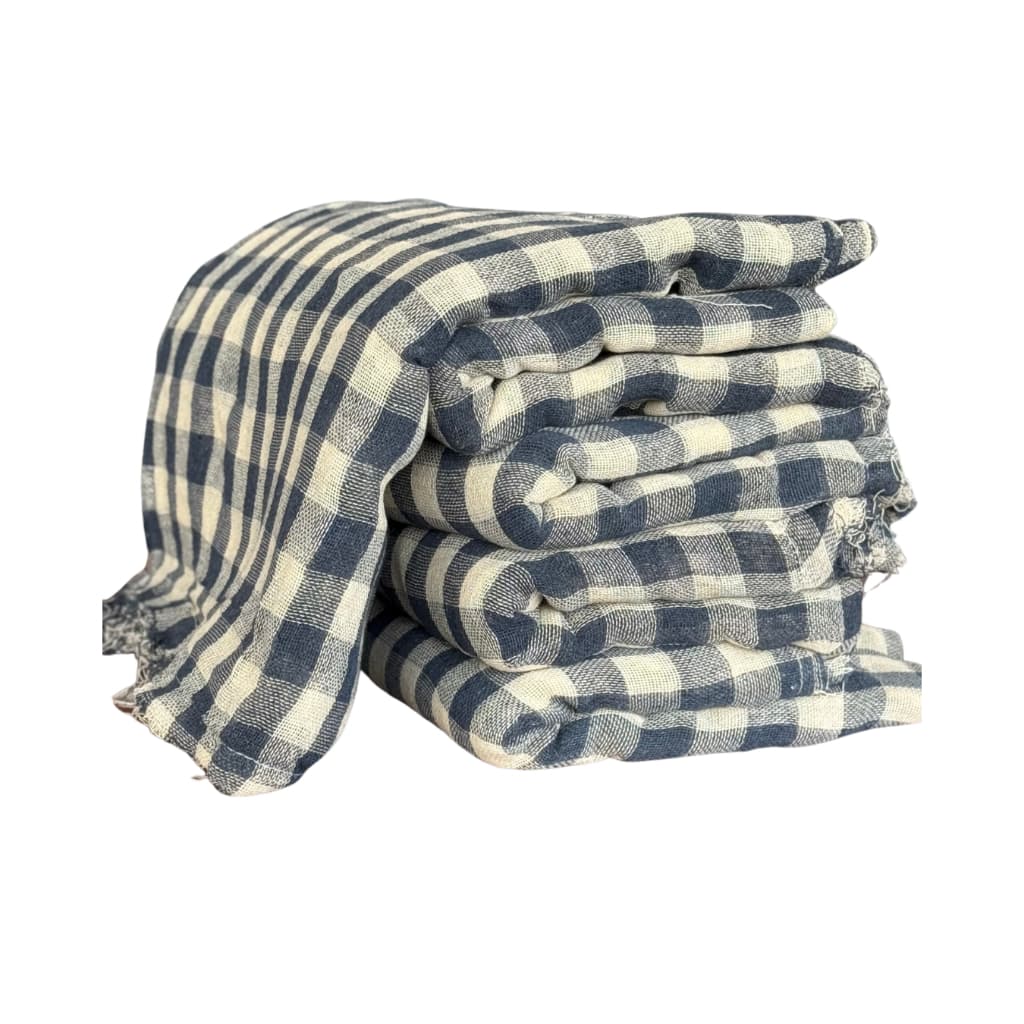 Kit com Pano de chão GRANDE Xadrez saco duplo 100% algodão