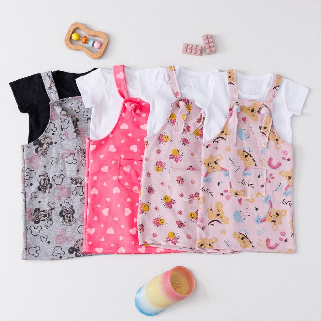 Vestido Bebê Super Qualidade Roupa Infantil Menina até 3 anos