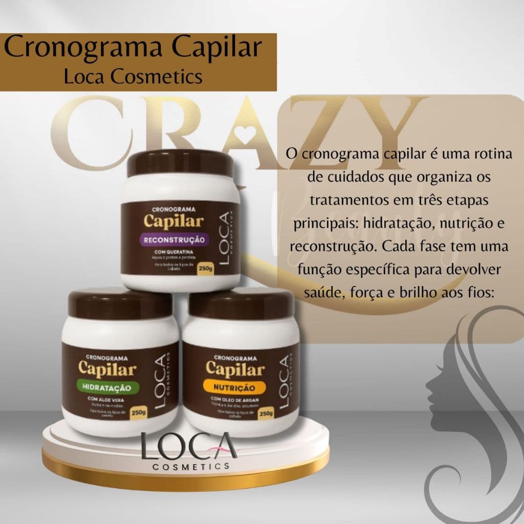 Cronograma Capilar - Loca Cosmetics - 250g (cada)