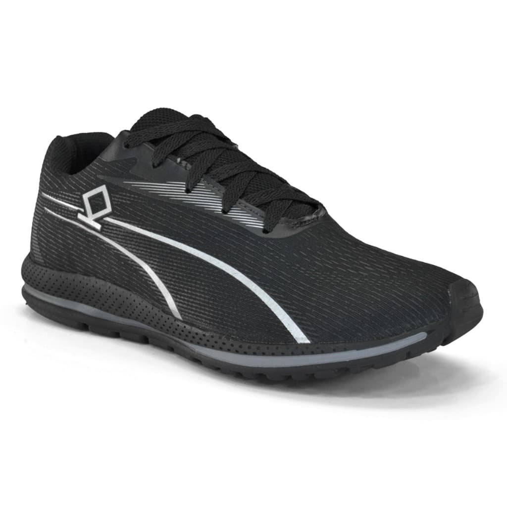 Tenis Adulto Esportivo unissex Preto/Branco