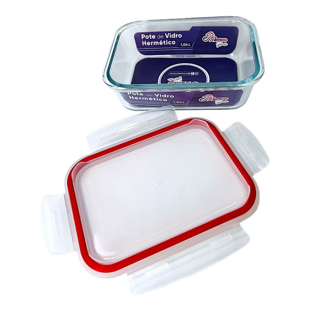 POTE DE VIDRO HERMÉTICO 1,04L