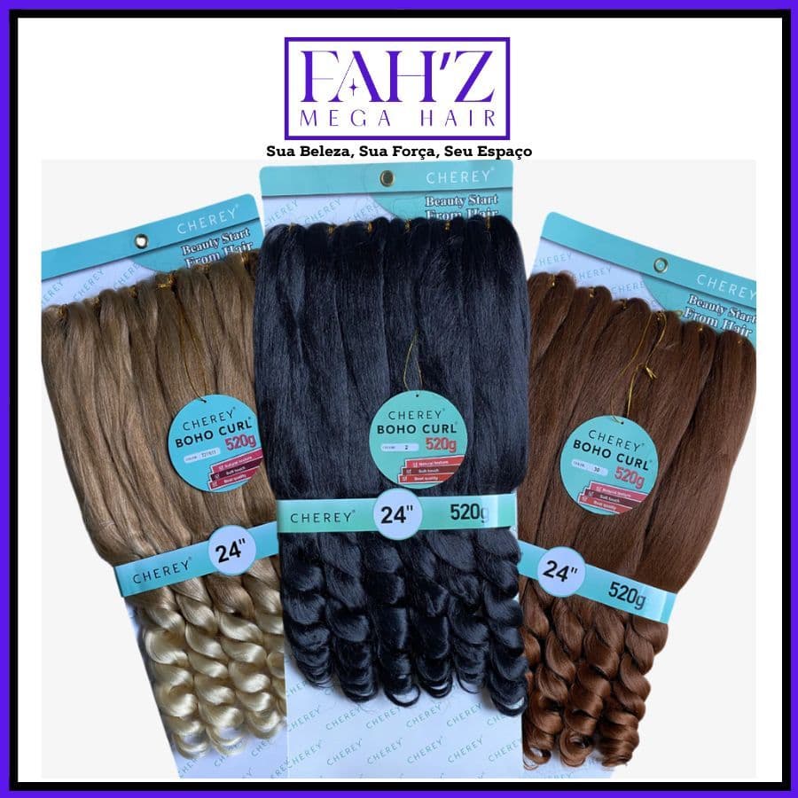 Cabelo Jumbo Boho Curl French Braids Trança C/ Cachos 520g