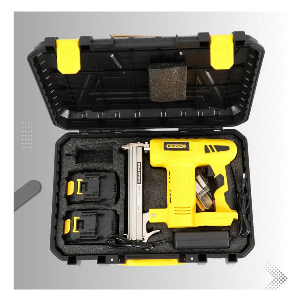 Pistola Grampeador Bivolt Profissional 2 Bateria Eletrico