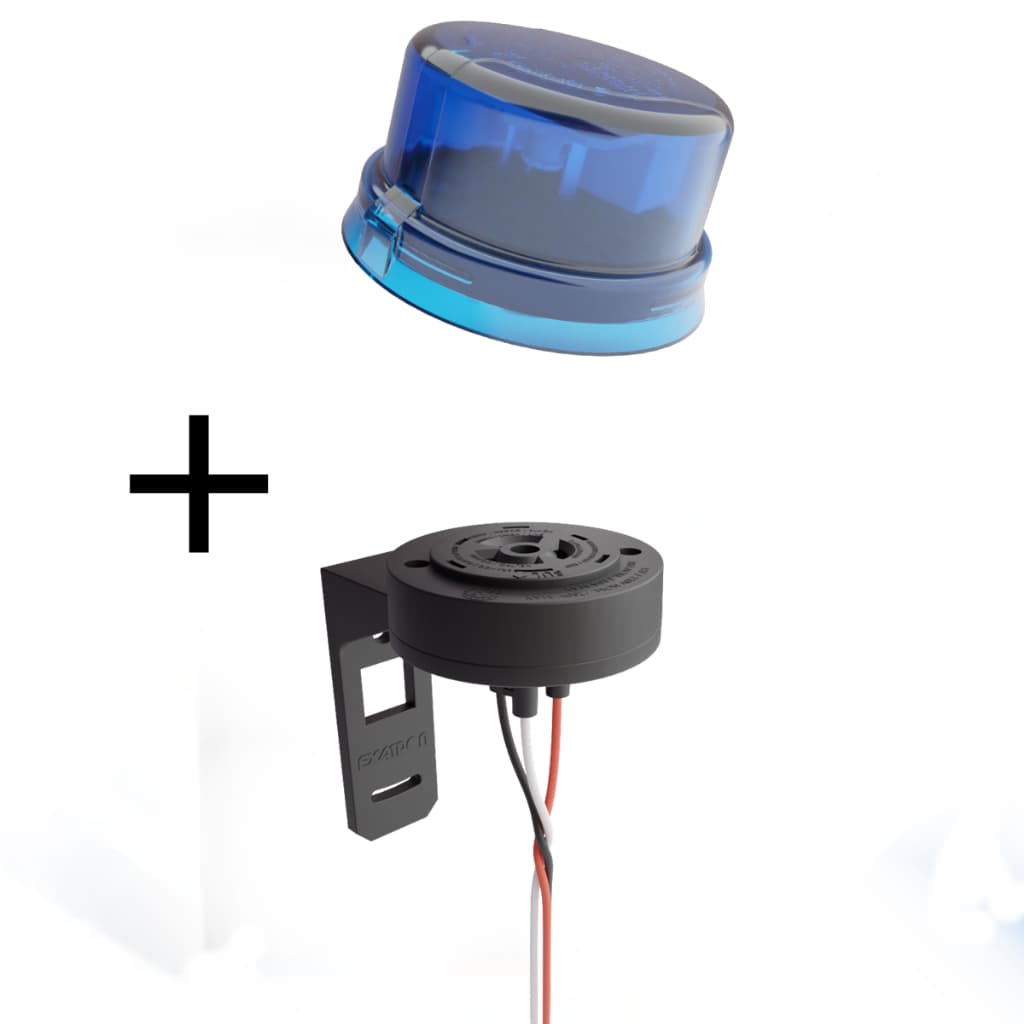 Relé Fotoelétrico Bivolt Exatron C/base Ou S/ Base Azul
