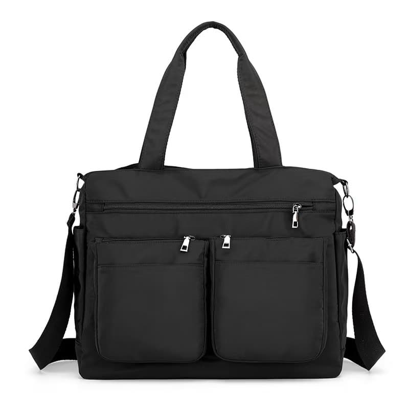 Bolsa feminina Grande Nylon impermeável de ombro alça transversal tiracolo