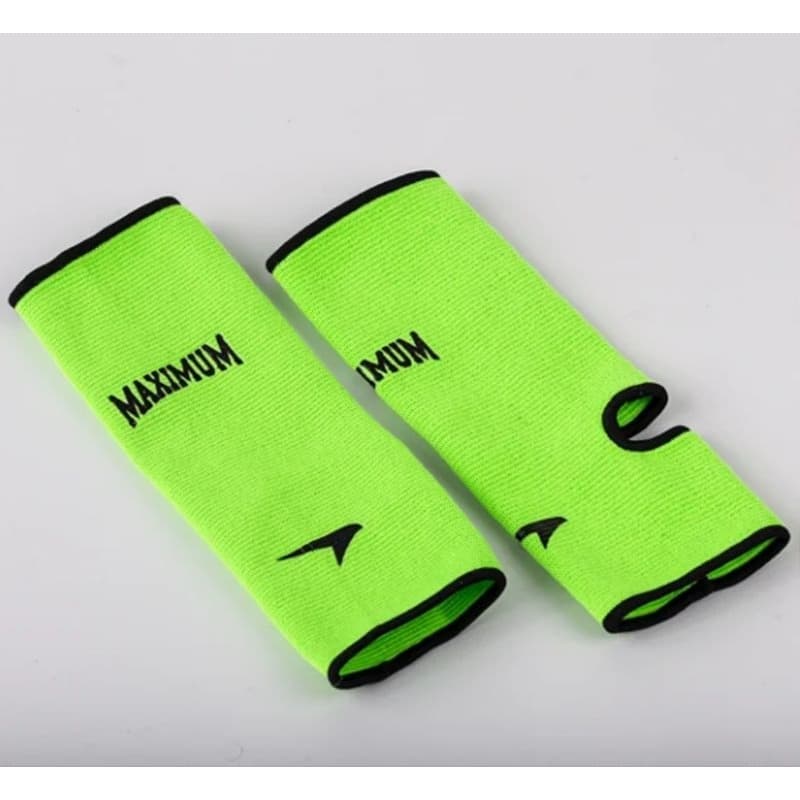 Tornozeleira Maximum Muay Thai, Kickboxing e MMA Verde Neon - PAR