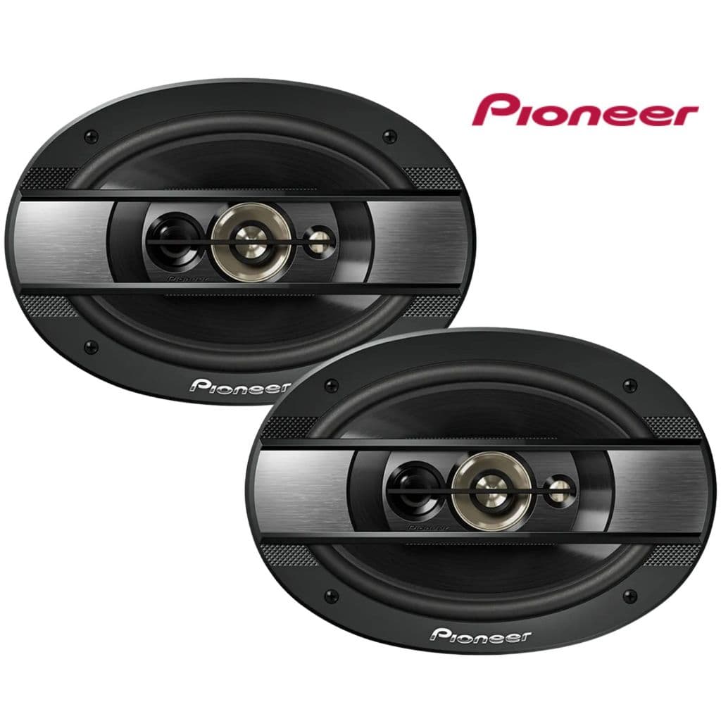 PAR DE ALTO FALANTE 6X9" POL QUADRIAXIAL PIONEER 300W RMS 4 OHMS SOM PARA CARRO