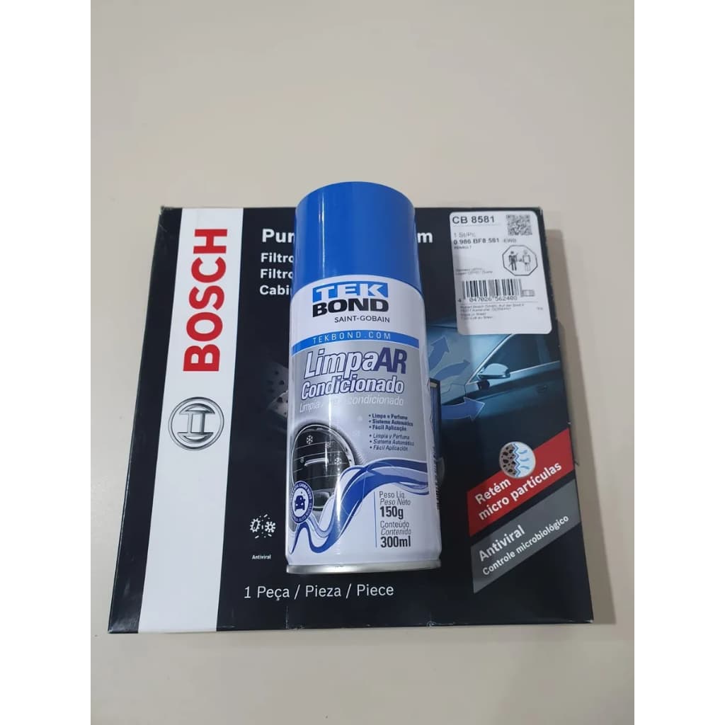 Filtro Ar Condicionado Logan 1.0 16v 07/13 + Spray Limpeza