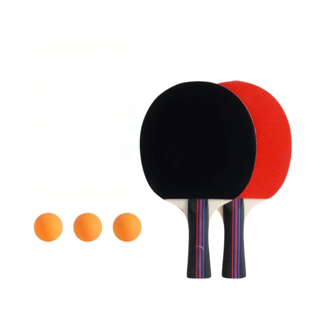 Kit 2 Raquetes Ping Pong Tênis De Mesa Profissional + 3 Bolas