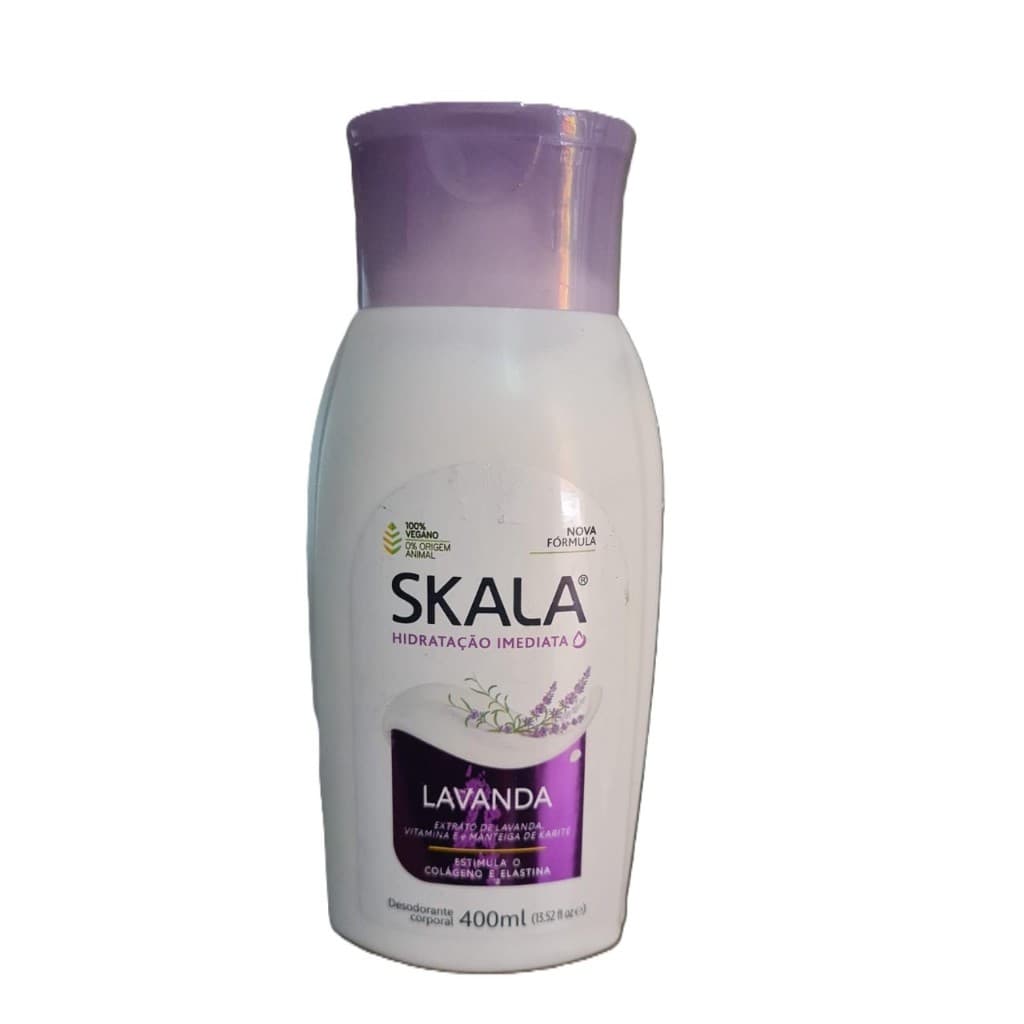Creme Hidratante Corporal Skala Lavanda 400ml – Hidratação Imediata com Vitamina E e Pantenol  Vegano