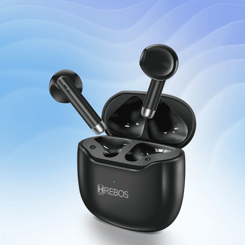 Fone de ouvido Bluetooth Sem fio Compacto Harmony Pod 1 Premium Wireless Preto/Branco EB-219