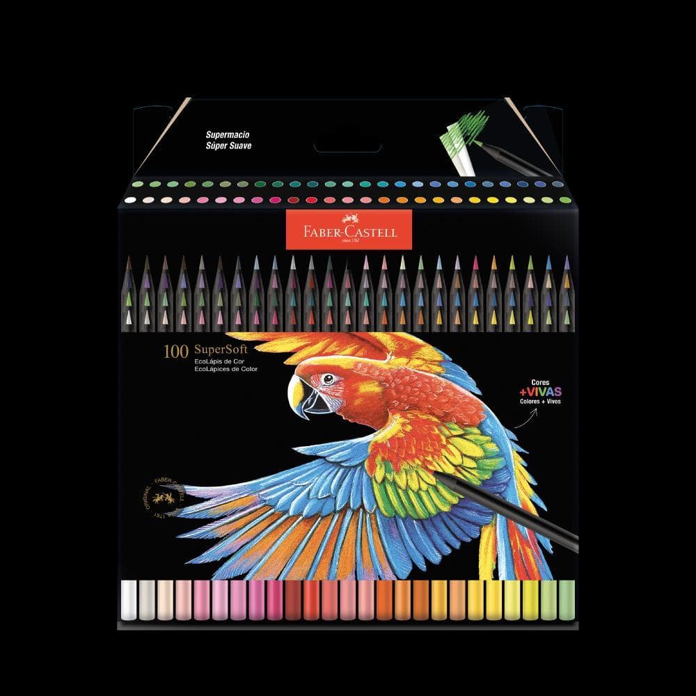 Lápis De Cor Super Soft Faber Castell 100 Cores 1207100SOFT