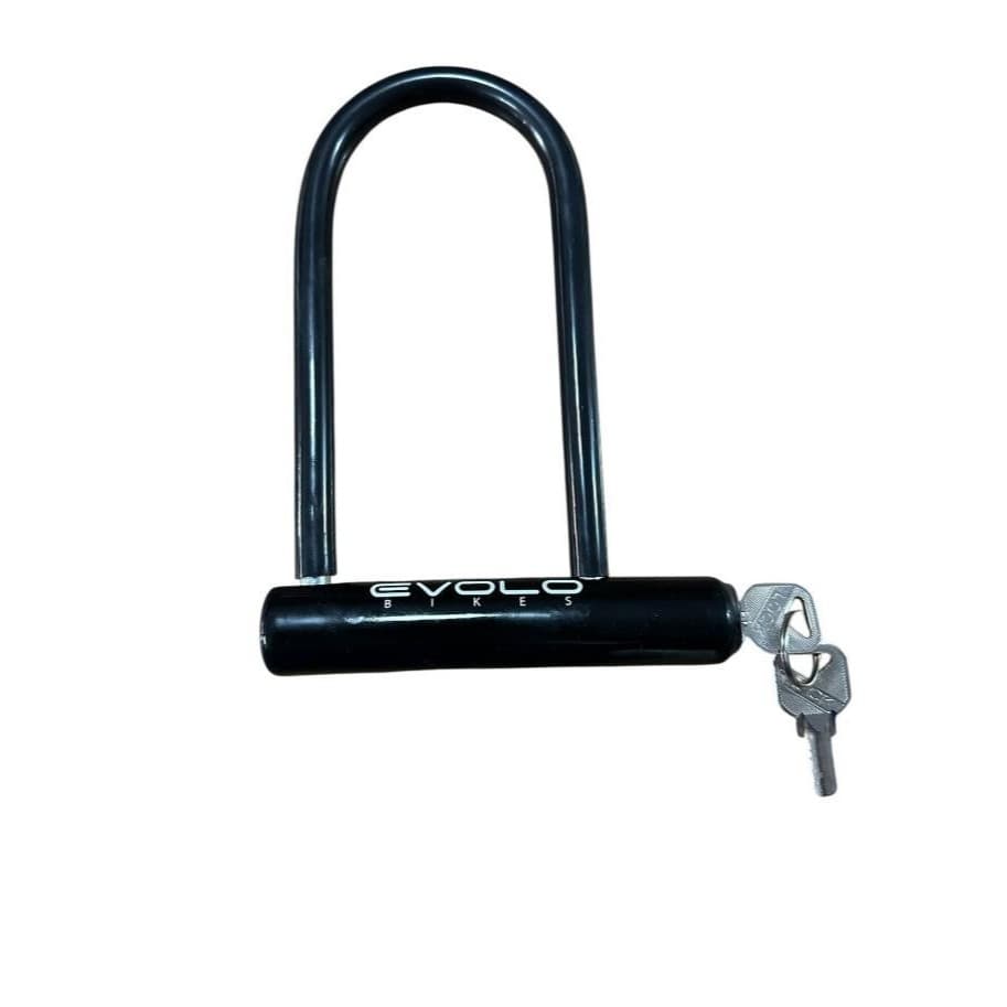CADEADO TIPO U LOCK 14X21CM C/ CHAVE - PRETO - EVOLO