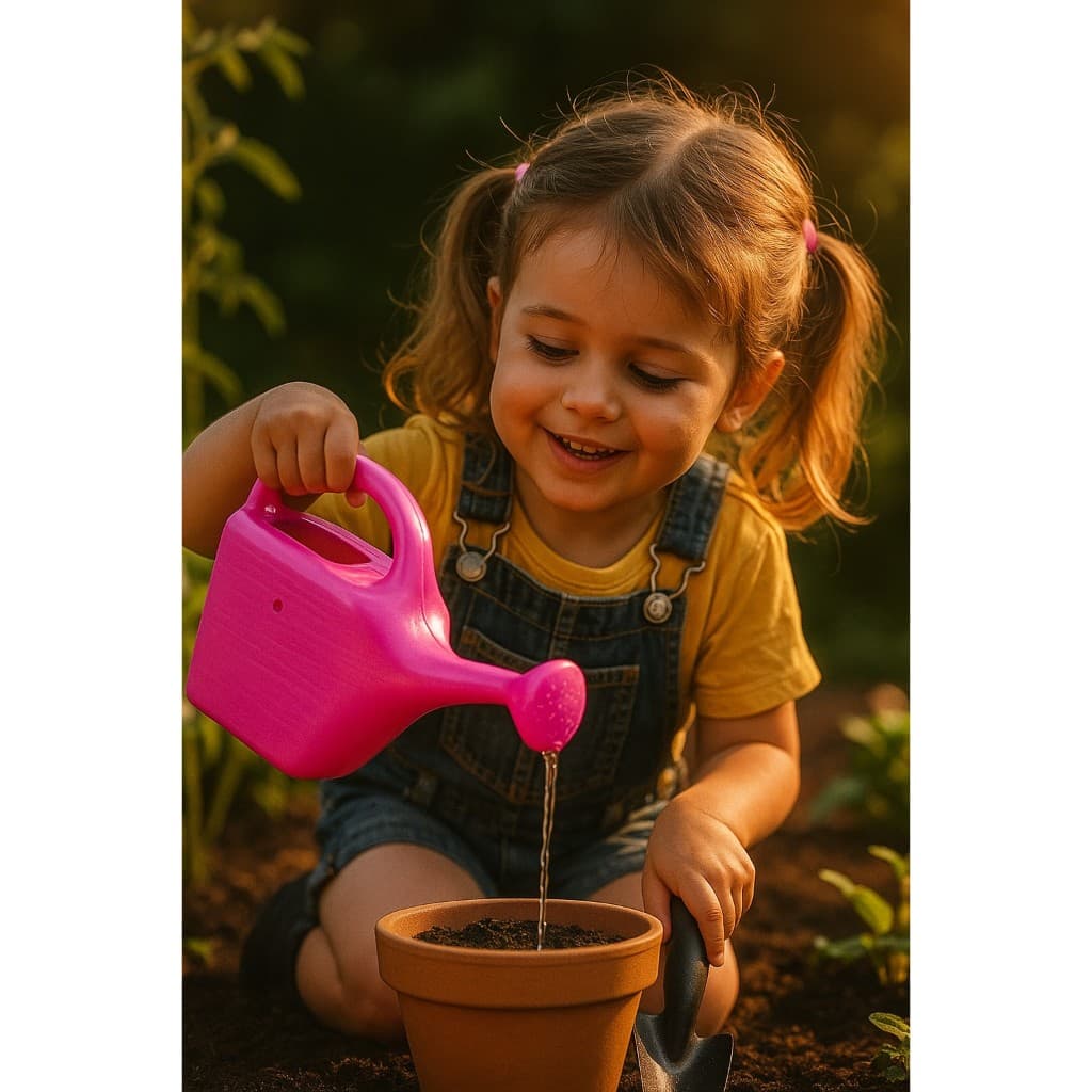 Regador plástico chuveirinho 1litros ROSA