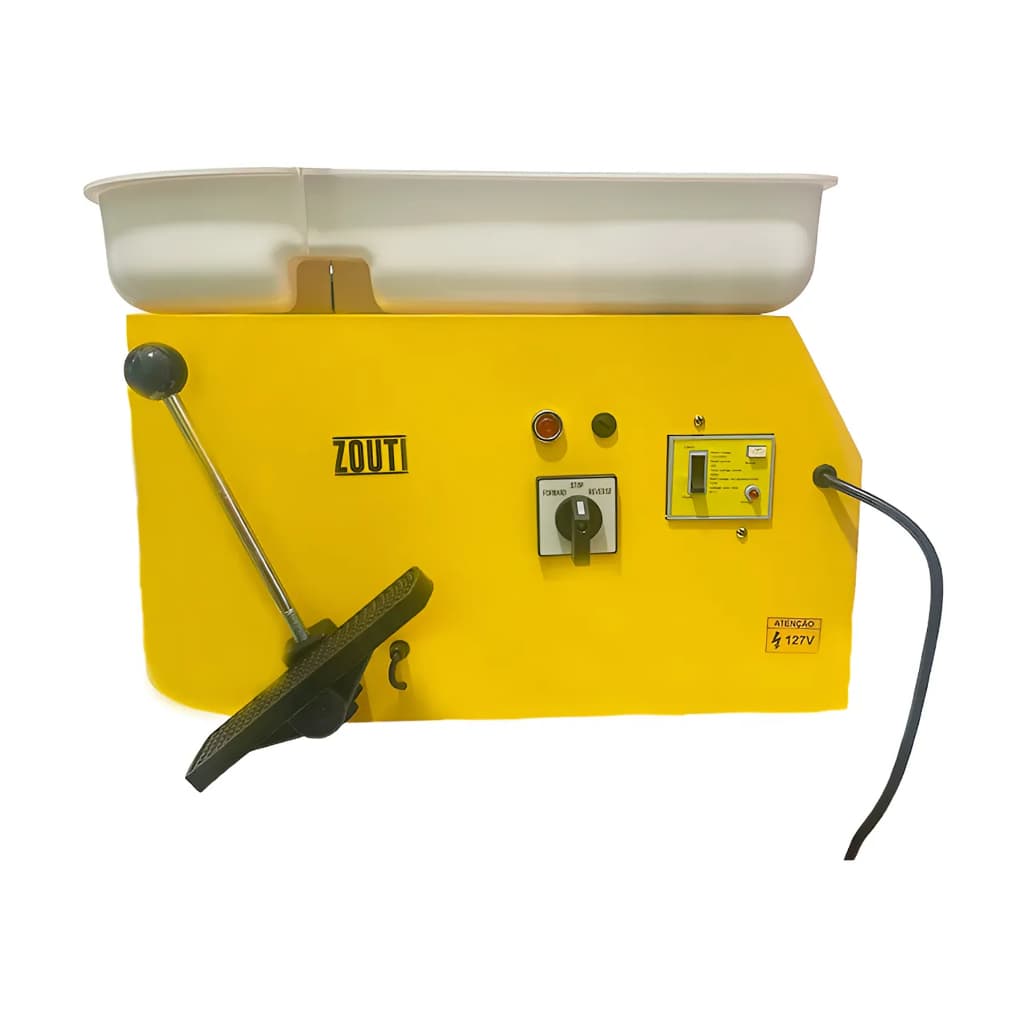 Torno Elétrico Giratório P/ Cerâmica Pintura Modelagem Argila  Zouti 110 ou 220v