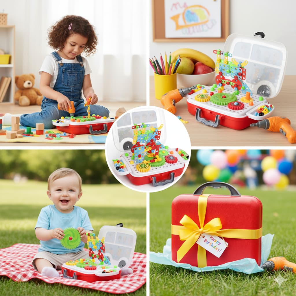 Brinquedo Kit Ferramentas Profissão Infantil – Montar, Desmontar e Imaginar
