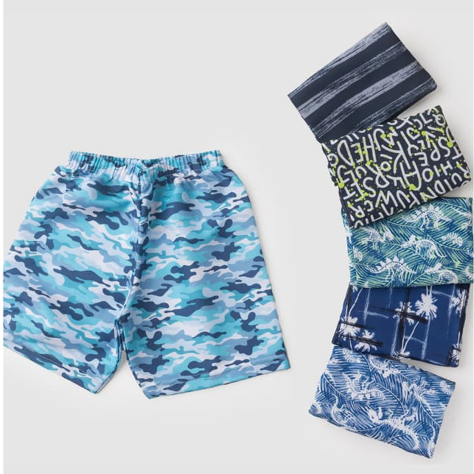 Bermuda Infantil Tactel Masculino Estampas Diferenciadas