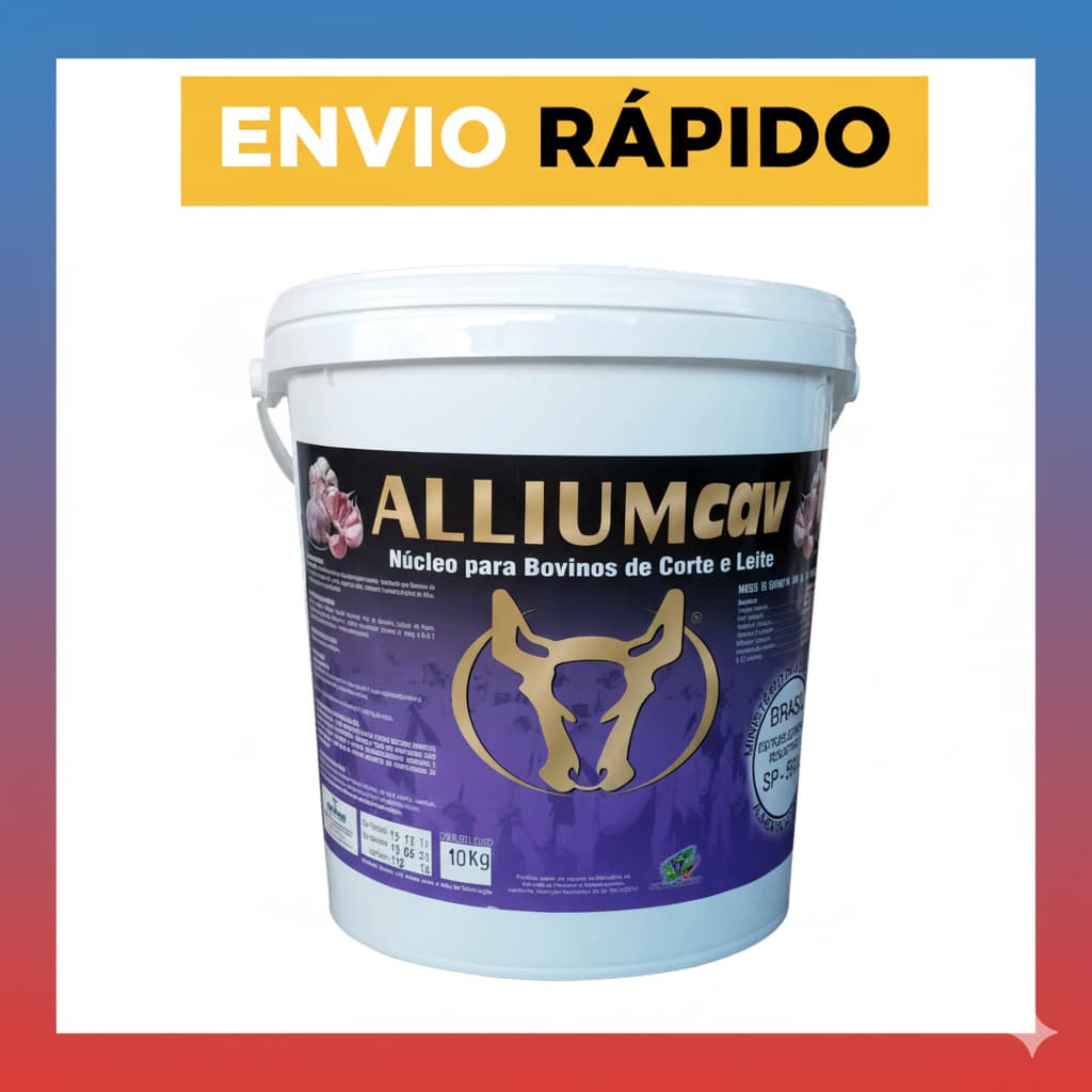 Allium Cav 10 Kg - Alho Pó Fim Das Moscas Carrapatos Vermes