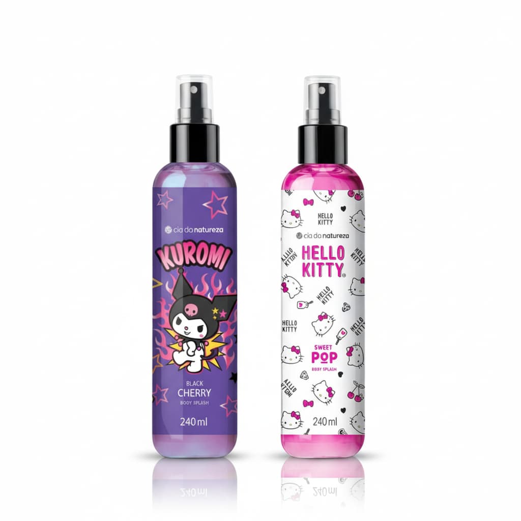 Kit Body Splash HK Sweet Pop e Kuromi 240ml