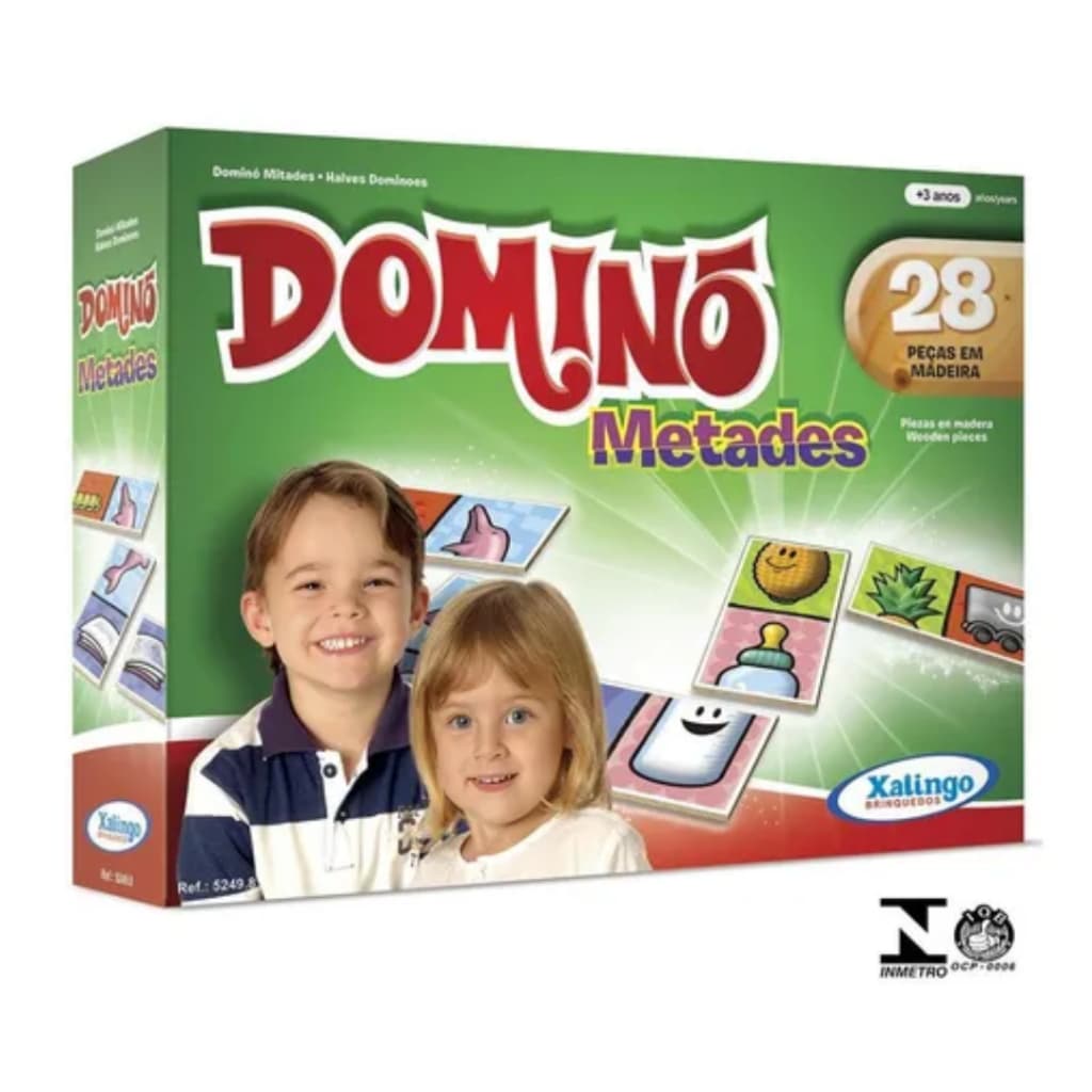 BRINQUEDO XALINGO DOMINÓ 28 PEÇAS
