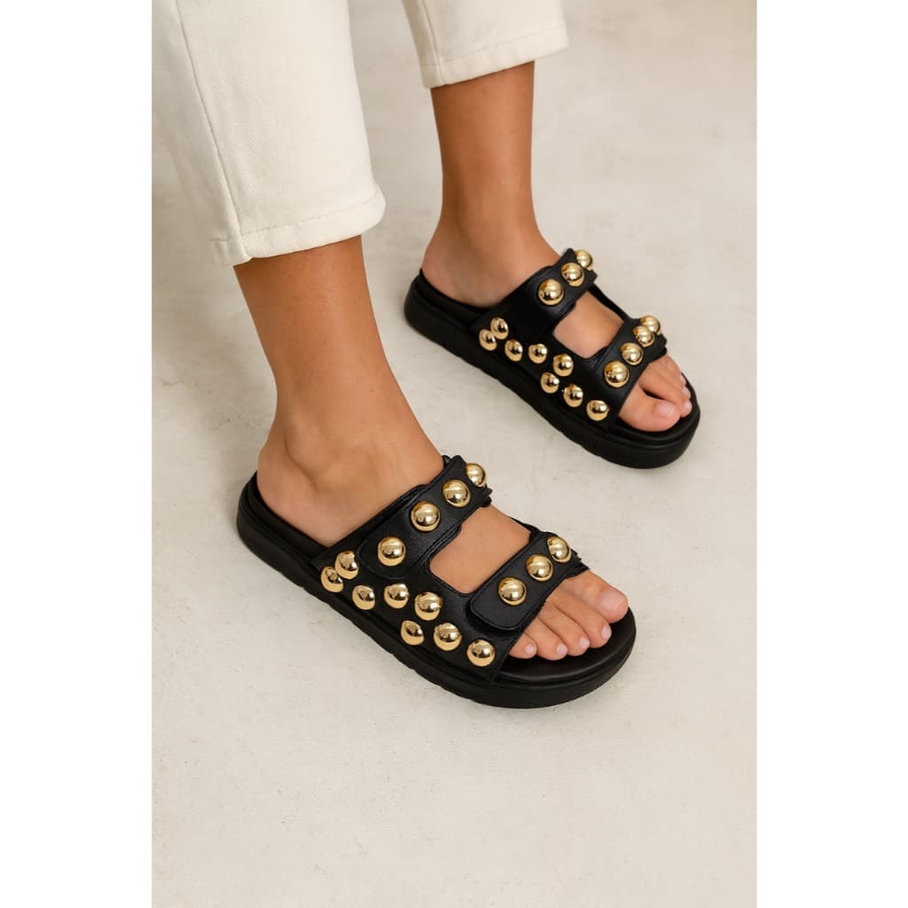 Sandalia Papete Birken Estilosa Confortavel Leve Feminina para mulheres