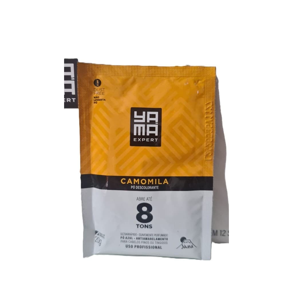 Yama Expert Pó Descolorante Azul 20g – Camomila -  Clareia até 8 tons  Sem cheiro  Uso Profissional