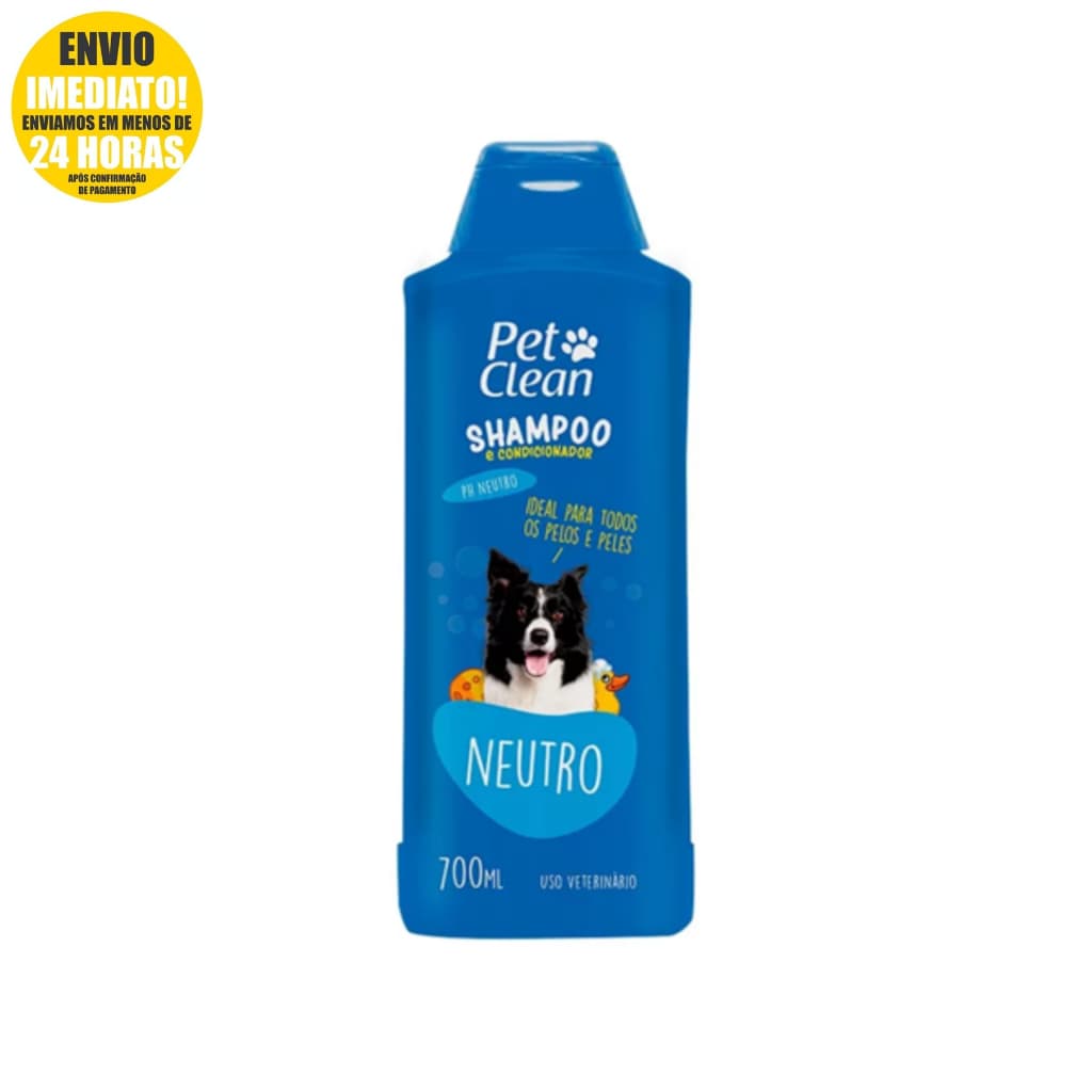 Shampoo e Condicionador Pet Clean Neutro 700 ml – Para Cães e Gatos