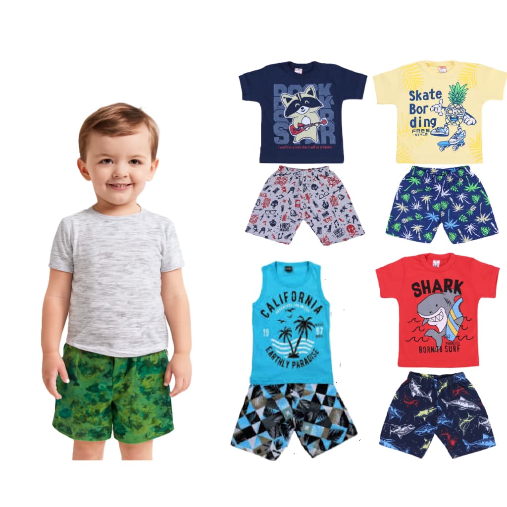 Kit Conjunto Infantil Menino