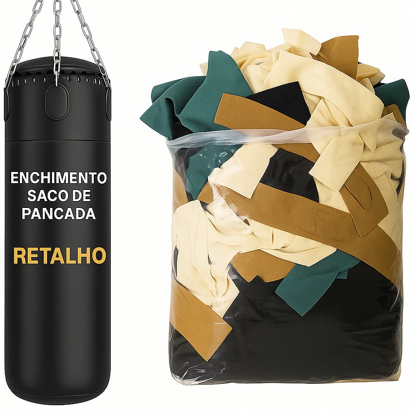Retalho de Tecido PREMIUM para Enchimento – Saco de Pancadas, Almofadas e Travesseiros