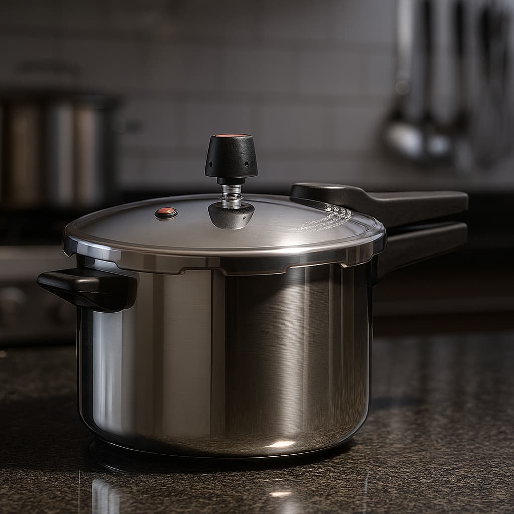 Panela de Pressão 7L / 10L Fechamento Externo Segura Alumínio Polido Cozinha Rápido Reforçada Oferta