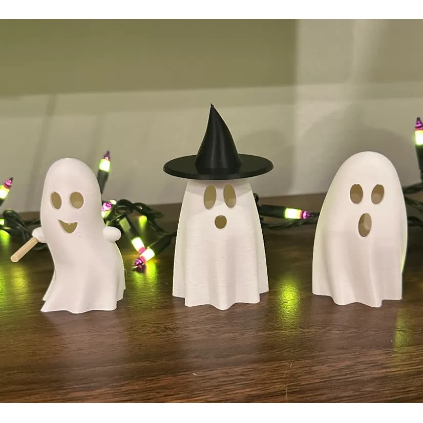 Conjunto do Trio Fantasmagórico 3D - Decoração Casa Presente Halloween Prateleiras