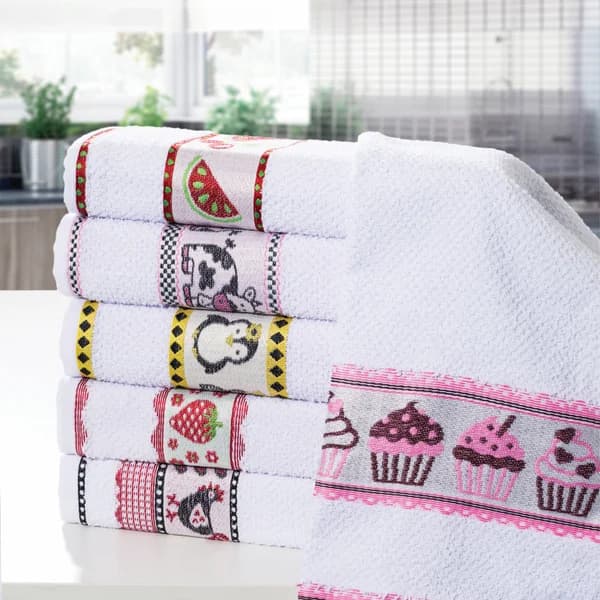 Kit 3 ou 2 Pano de Prato Atoalhado Para Cozinha Grande Algodão Linha Premium Gourmet Atacado Geórgia