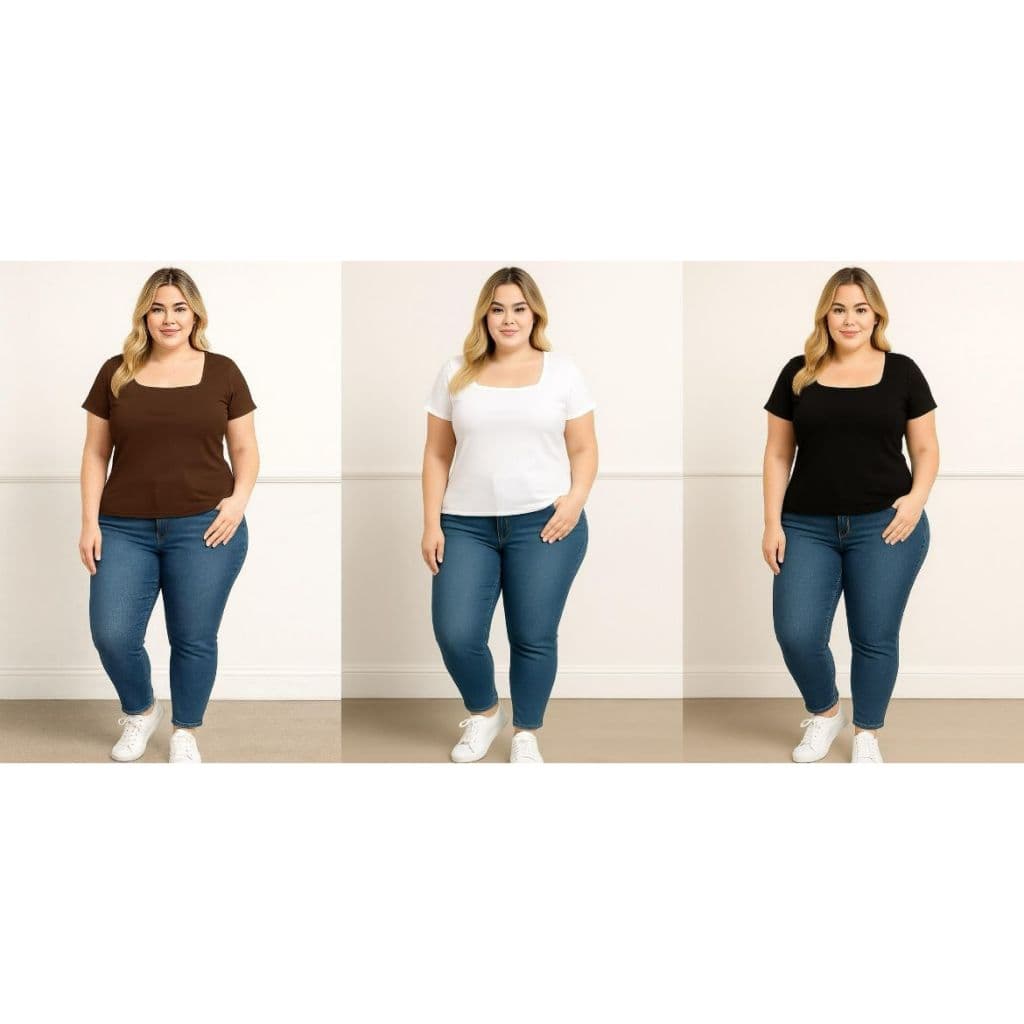 Kit 3 Camisetas Plus Size Suplex Forrado Manga Curta