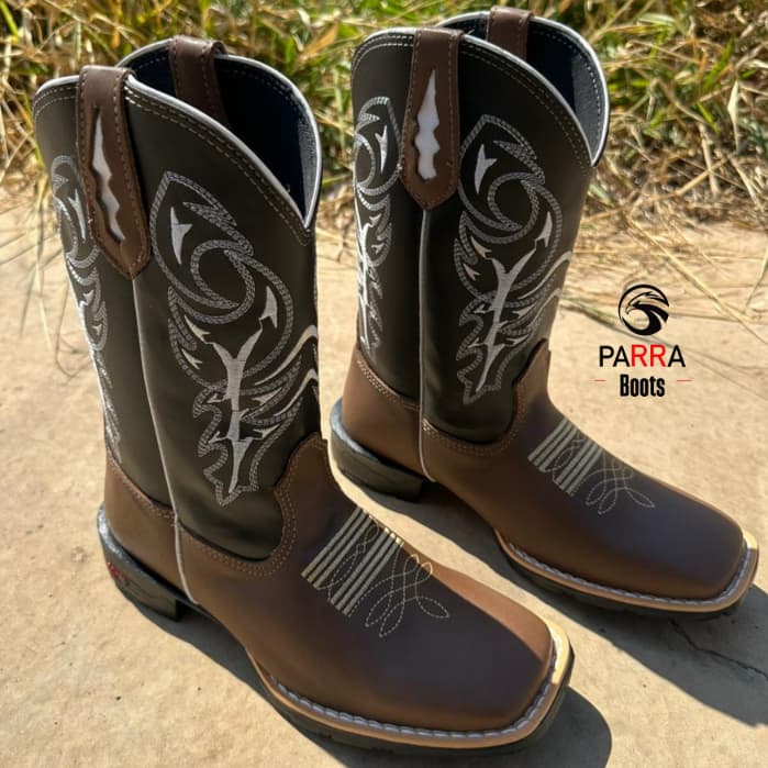 Bota Texana Masculina Country Bico Quadrado Delegada