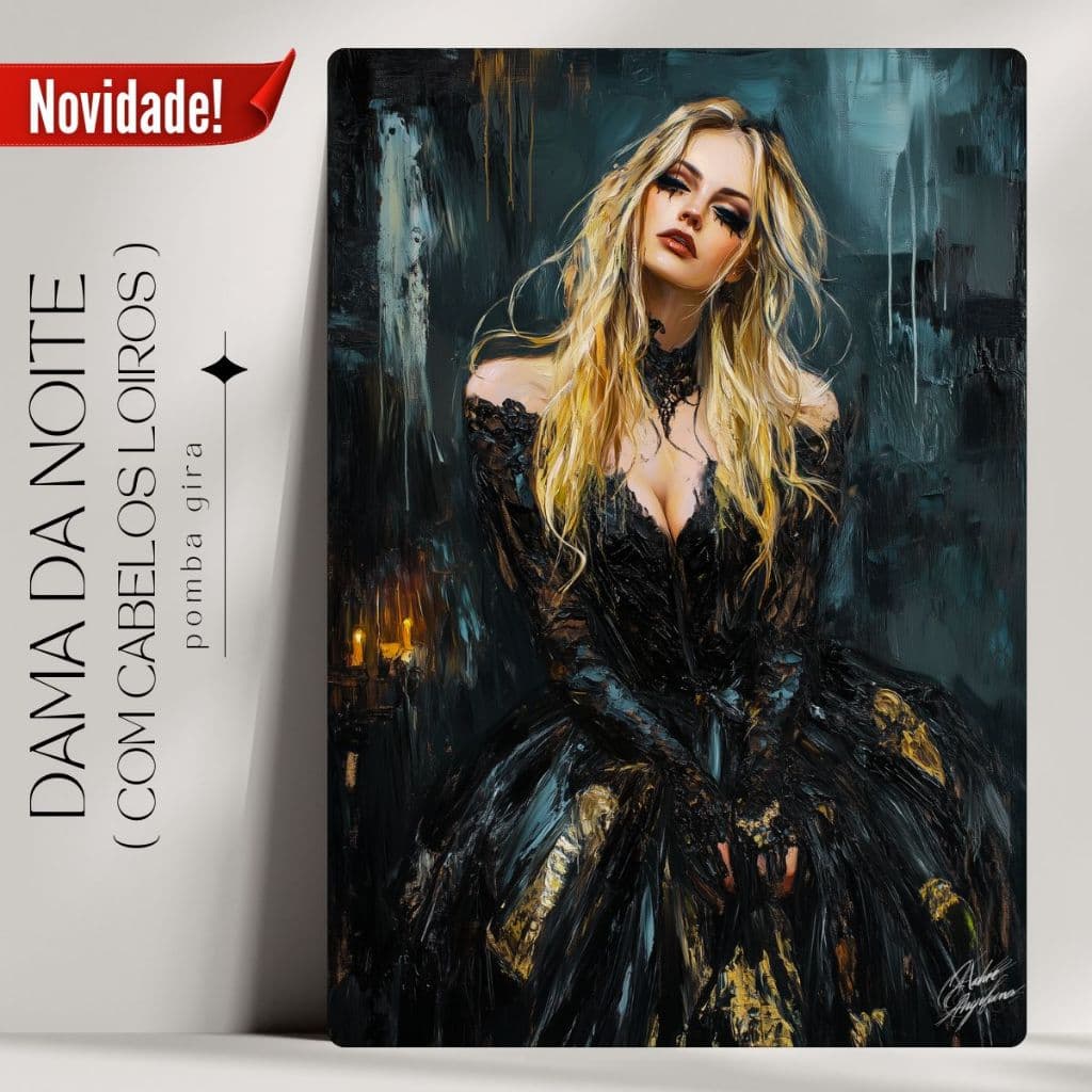 Quadro Decorativo Dama Da Noite - Já com Fita Adesiva - Envio Imediato.