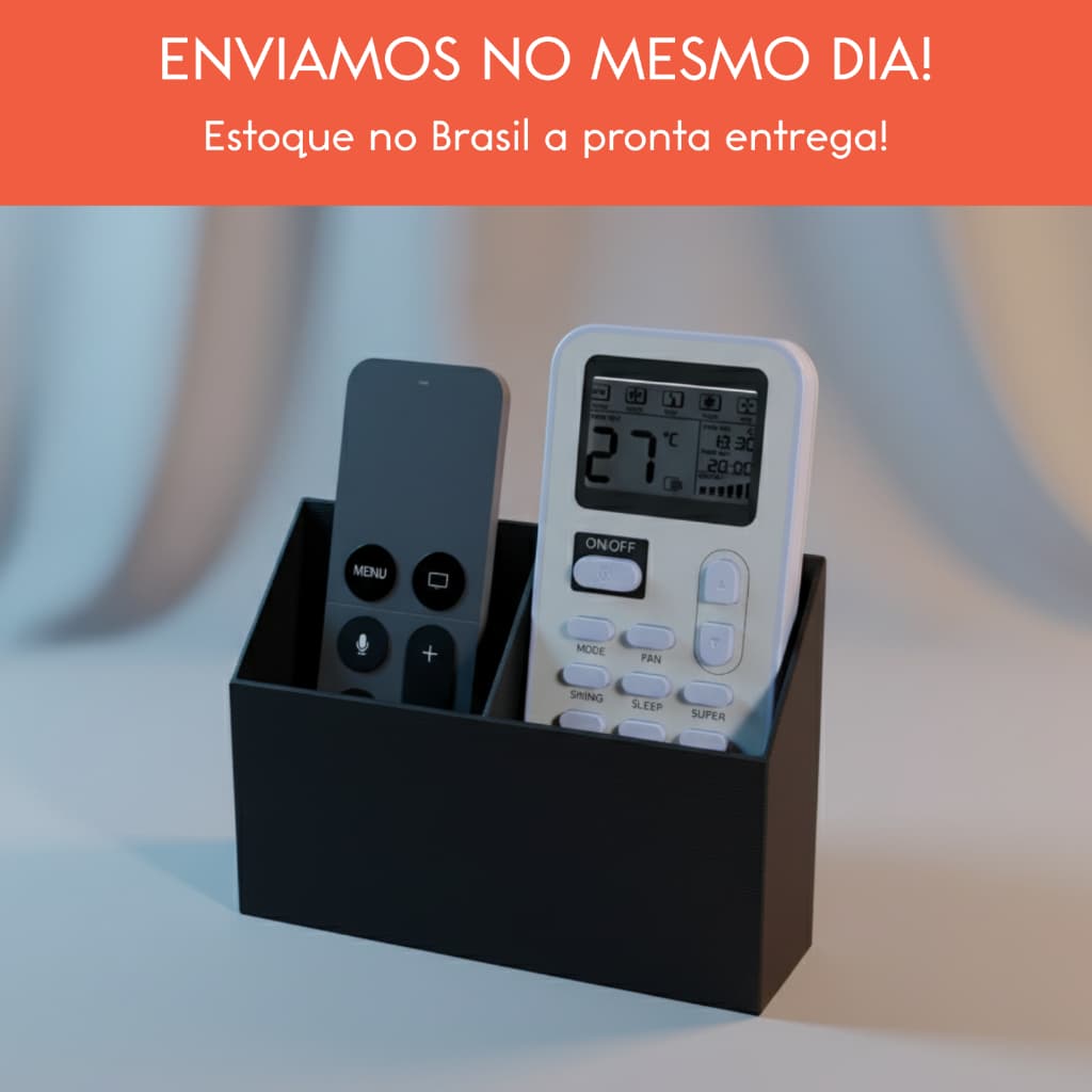 ✨ Organizador de Parede para 2 Controles | Suporte Adesivo Sem Furo | Design Moderno Elegante