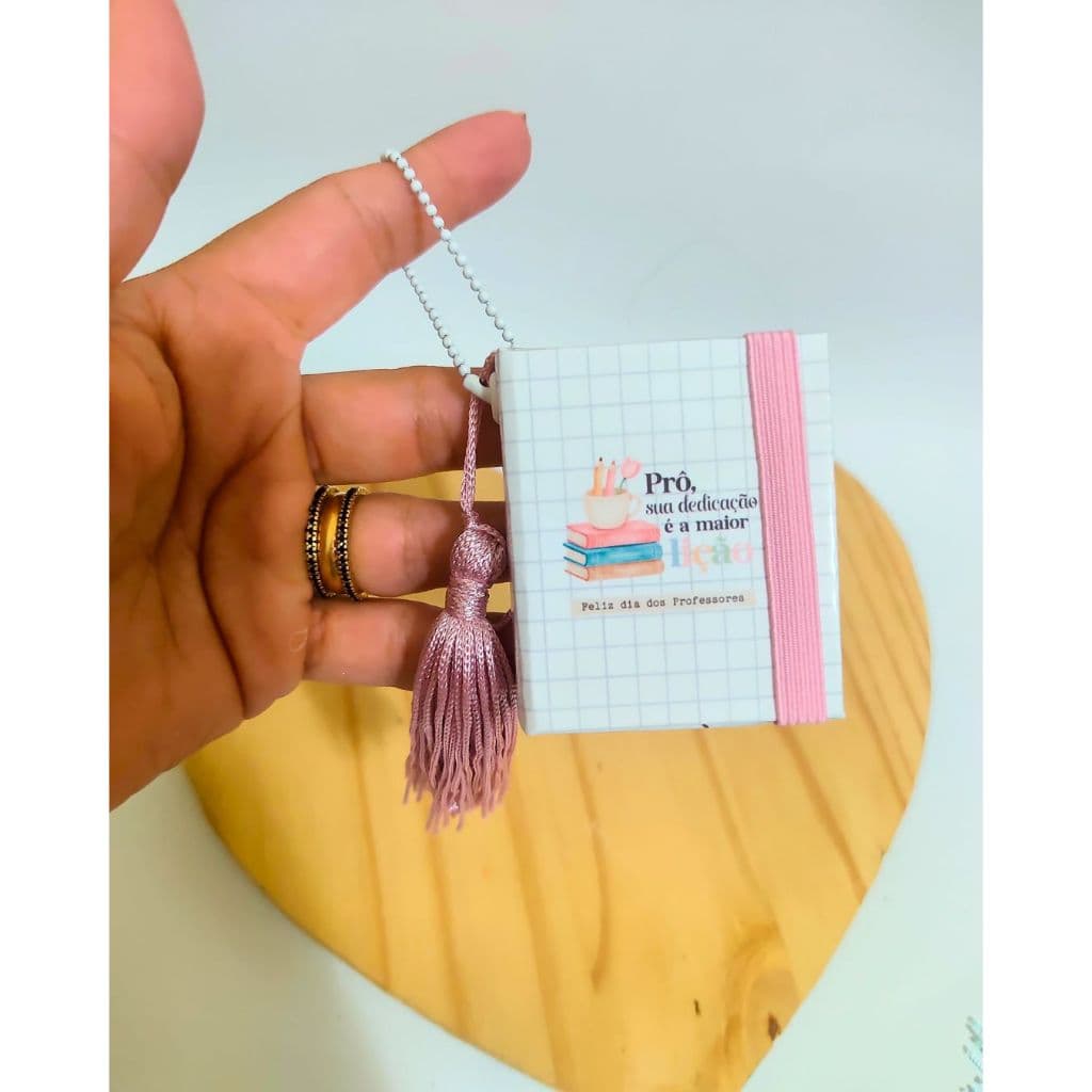 chaveiro post it personalizado lembrancinha dia dos professores mimo