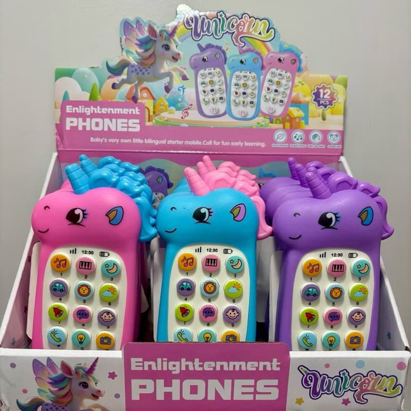 Telefone Infantil Musical Mordedor Brinquedo Menino Menina Educativo Celular Mordedor Com Luz e Som