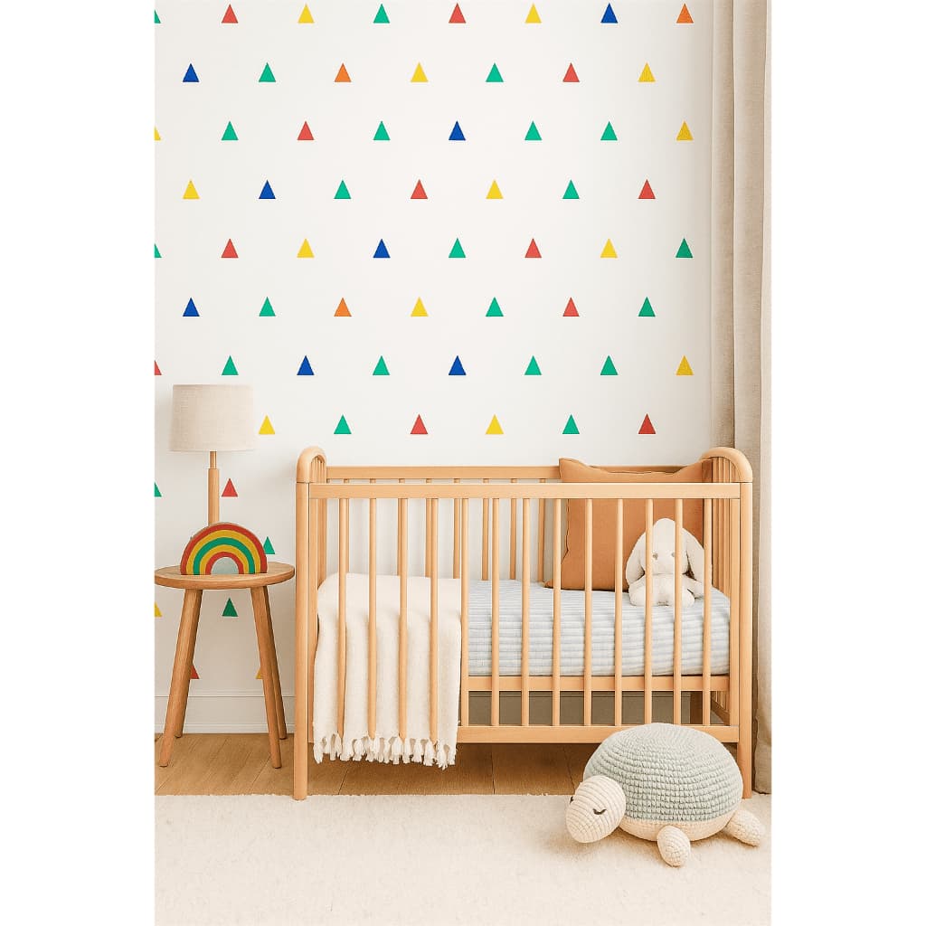 Adesivos de parede para decoração triângulos em vinil de alta qualidade