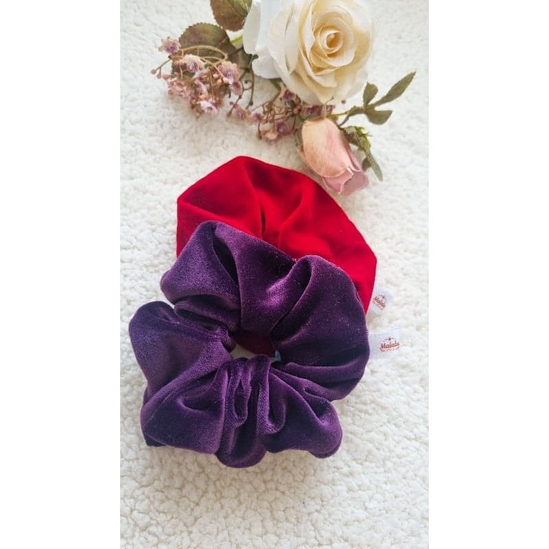 Scrunchie de Veludo Premium | Elástico de Cabelo Feminino Luxo e Sofisticação