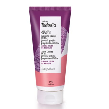 Sabonete Líquido em Gel Tododia Ameixa e Flor de Baunilha 200ml