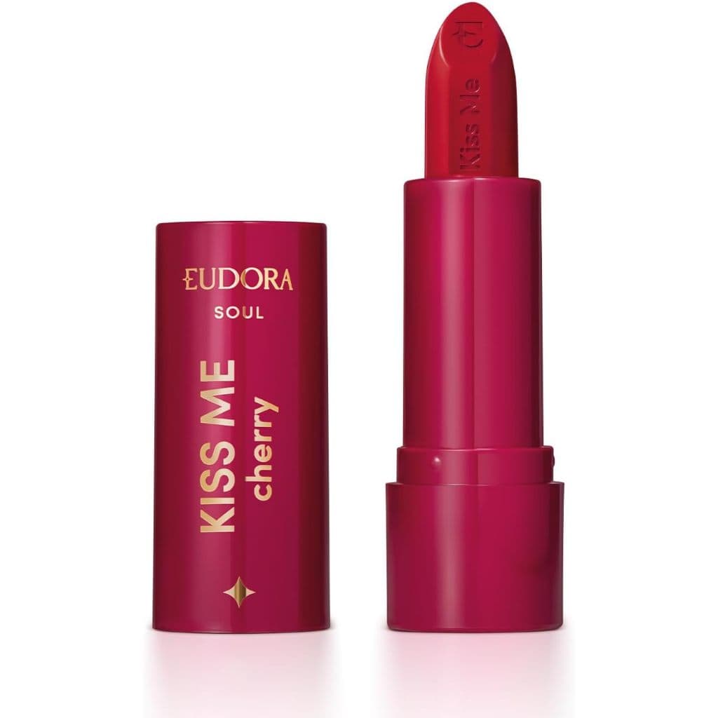 Batom Matte Vermelho Viciante Kiss Me Cherry 3,7g Eudora VAL - 01/2030