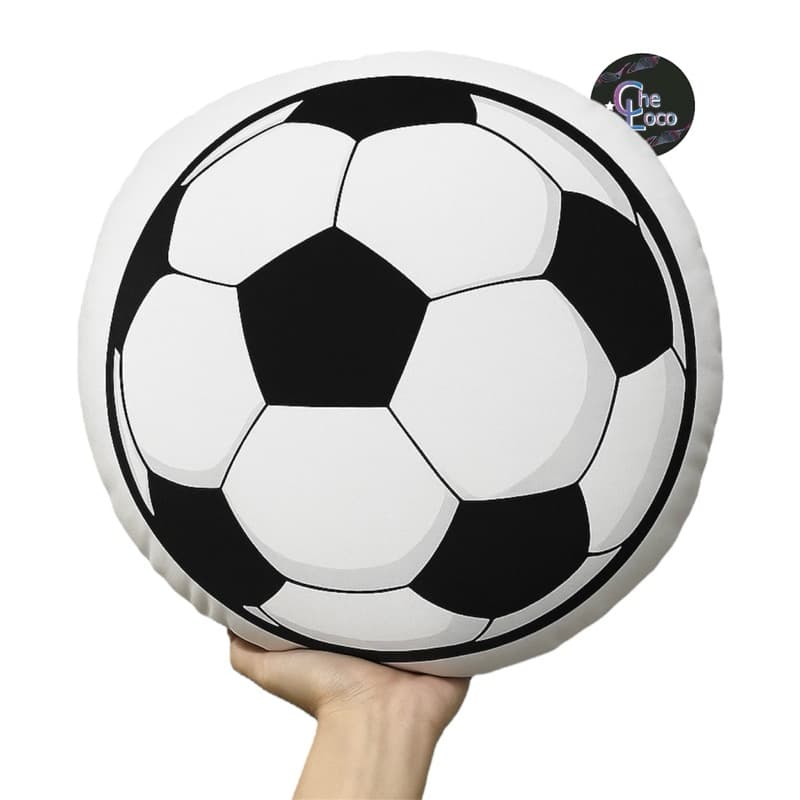 Almofada redonda para meninos bola de futebol, basquete