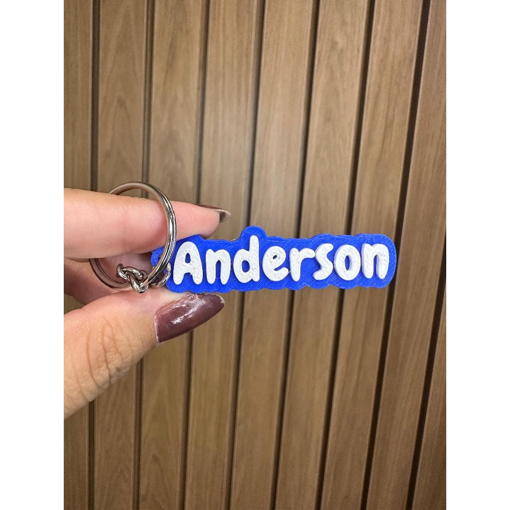 Kit Chaveiros personalizados com nome em 3D