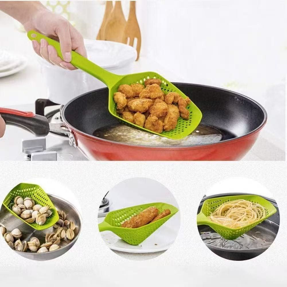 Colher Escorredora Peneira Para Cozinha-Ideal para alimentos quentes e frios, a escolha perfeita para a cozinha